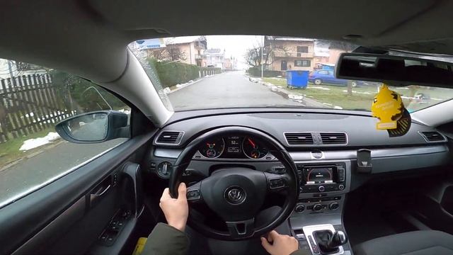 2012 VW Passat 7 2.0 TDI DSG POV Drive City Onboard смотреть онлайн