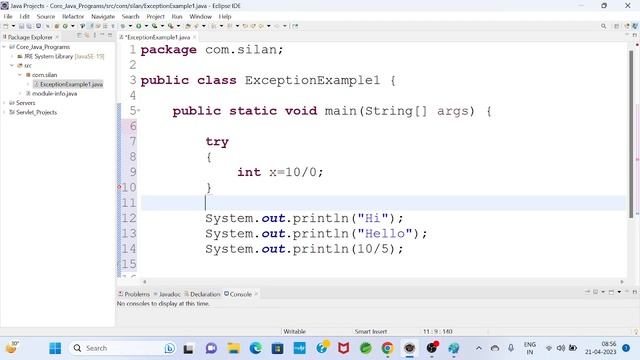 try-catch in JAVA Exception Handling || JAVA for Beginners || Silan Software || Pythontpoints.com смотреть онлайн