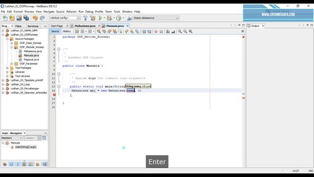 Ch 2-7 : OOP Setter-Getter JAVA-Netbeans 8 смотреть онлайн