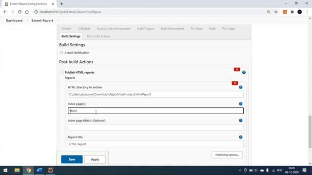 JENKINS - Publish Extent Report смотреть онлайн