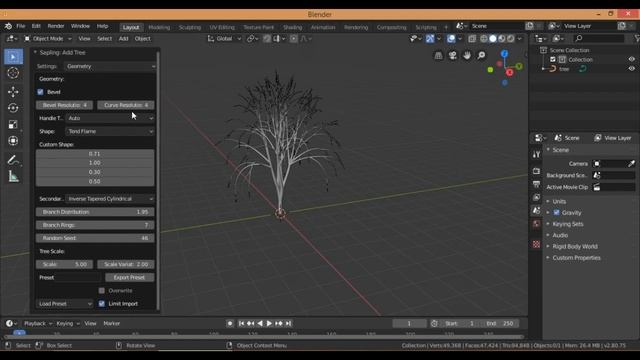 Make Tree in Blender 2.8 in Hindi смотреть онлайн