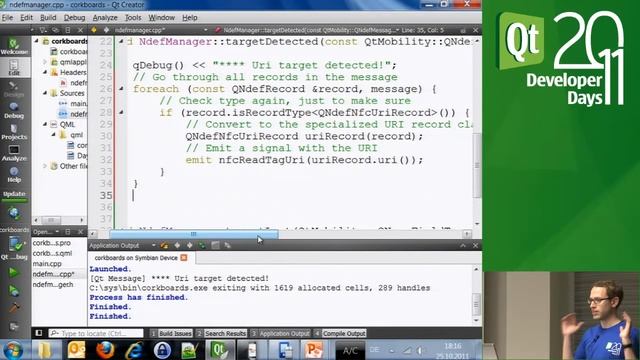 Qt DevDays 2011, Using Qt mobility to develop NFC apps, Part 2: Andreas Jakl смотреть онлайн