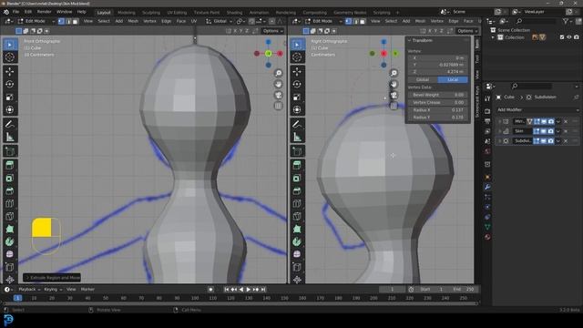 Blender: FAST Character Meshes | Skin Modifier смотреть онлайн