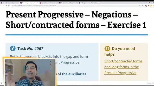 Lección 4 - Presente continuo, progresivo o gerundio afirmativo - Reglas ING смотреть онлайн