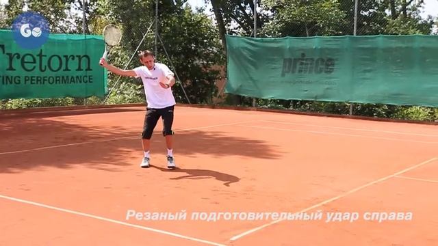 Уверенная игра у сетки в теннисе. Часть 2: "Крученый и резаный подговительный удар справа" смотреть онлайн