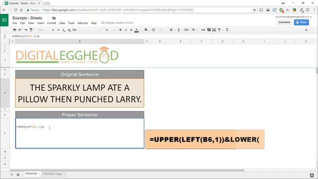 Google Sheets Tips - Formatting Sentences With Functions смотреть онлайн