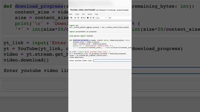 Download YouTube Video Using Python | YouTube Video Downloader | pytube | Subscrib the Channel смотреть онлайн