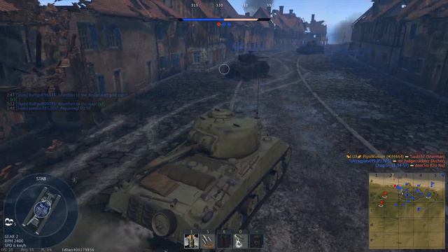 War Thunder M4A4 (China) 11 kill match смотреть онлайн