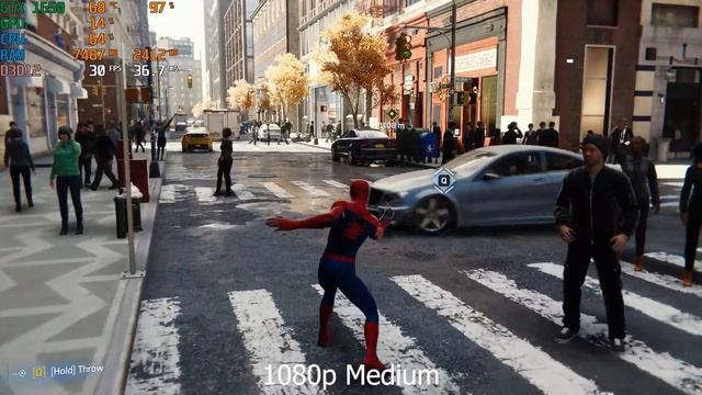 Spider Man Remastered Tested On 8GB Ram - MSI GF63 Thin - GTX 1650 - Intel i5 - 1080p смотреть онлайн