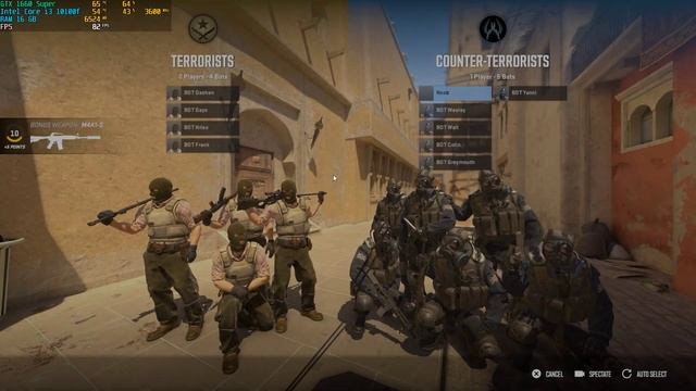 Counter-Strike 2 Mirage : GTX 1660 Super + i3-10100F | 1080p смотреть онлайн