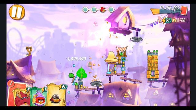 Angry Birds 2 - Daily Challenge Today Blue's Brawl! (4-4-5 Rooms) смотреть онлайн