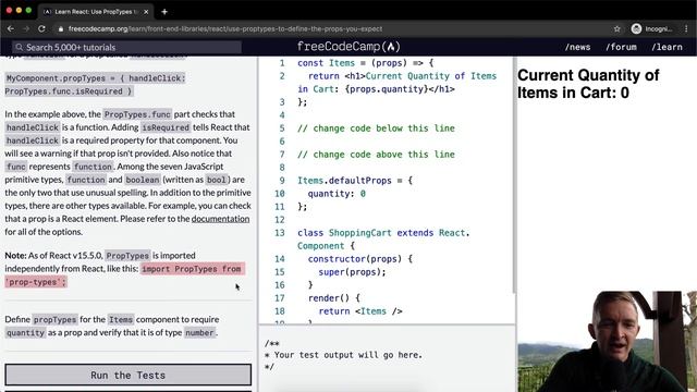 Use PropTypes to Define the Props You Expect - React - Free Code Camp смотреть онлайн