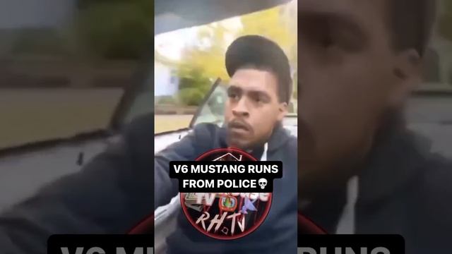 V6 Mustang Driver Wrecks Trying To Run From Police смотреть онлайн