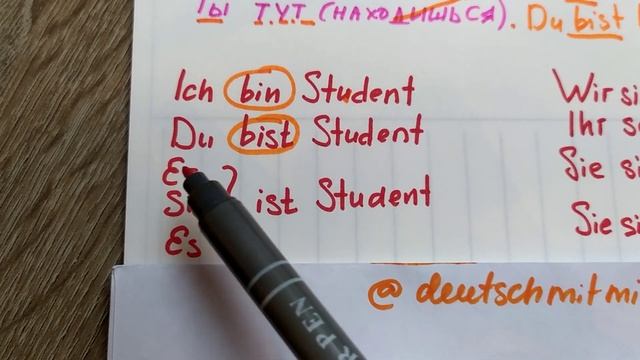 Как изменяется глагол Sein в немецком смотреть онлайн