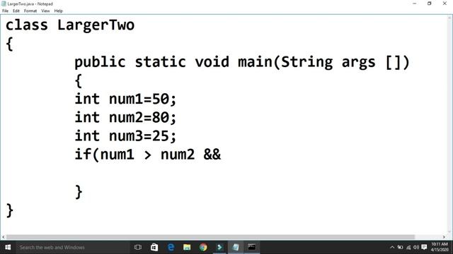 Program to find Greater between Three or Two Numbers in Java by AHmed_RajpoOt(Urdu-Hindi) смотреть онлайн