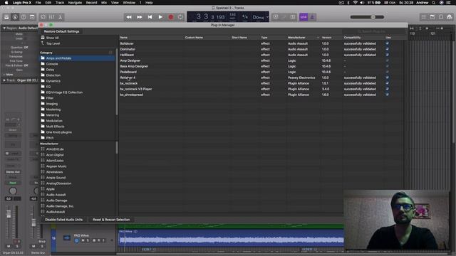 Logic X Pro. Настройки и Плагины.