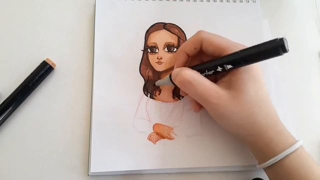 Drawing Mona Lisa/Рисую Мона Лизу смотреть онлайн