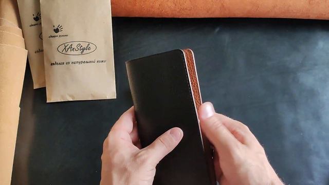 Женский кошелек из натуральной кожи. Ручная работа / Women's wallet made of genuine leather смотреть онлайн