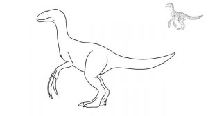How to Draw Therizinosaurus dinosaur from Jurassic World Dominion - easy Step By Step