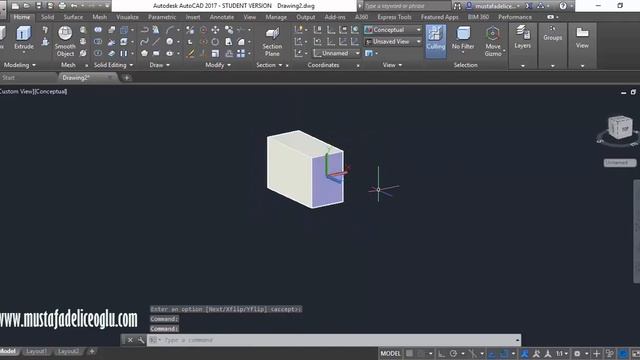 Autocad 2017 3d Modelleme Başlangıç/ Autocad 3d Modelling Basic Tutorial смотреть онлайн
