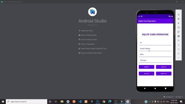 SQlite CRUD Operation in Android Studio | Intro | Kotlin | Android Tutorials смотреть онлайн