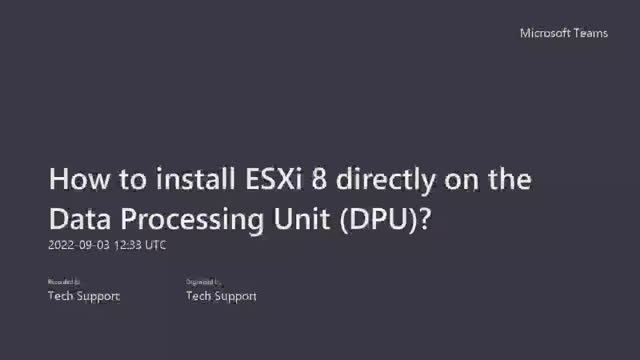 How to install ESXi 8 directly on the DPU? || How to configure Network Offloads from CPU to DPU? смотреть онлайн