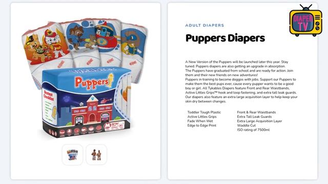 DIAPER WITH PUPPIES: How good is the Tykables Puppers in the practical review? смотреть онлайн