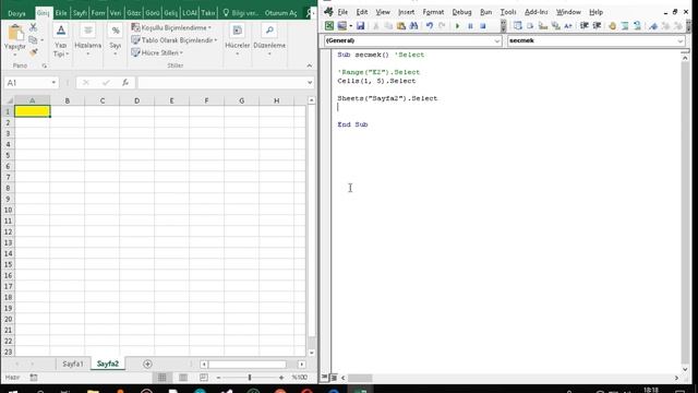 Microsoft Excel VBA Select Ve Activate Metodu kullanımı Nasıldırİleri Excel 15 Ders смотреть онлайн