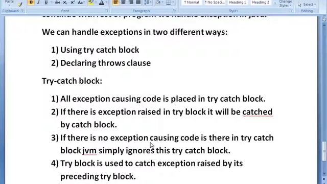 Java exception handling tutorials Try catch Block смотреть онлайн