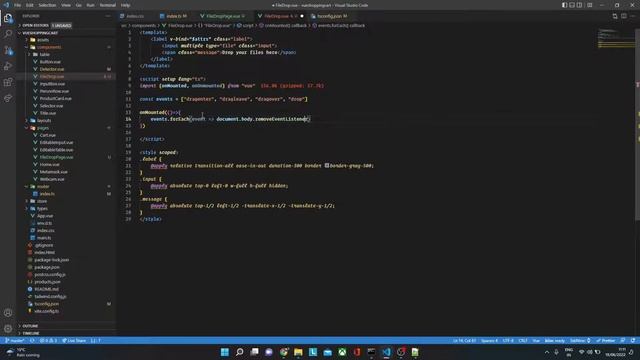 Drag and Drop file upload container | Vue 3 | TypeScript смотреть онлайн