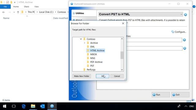 Convert Outlook PST to HTML Files смотреть онлайн