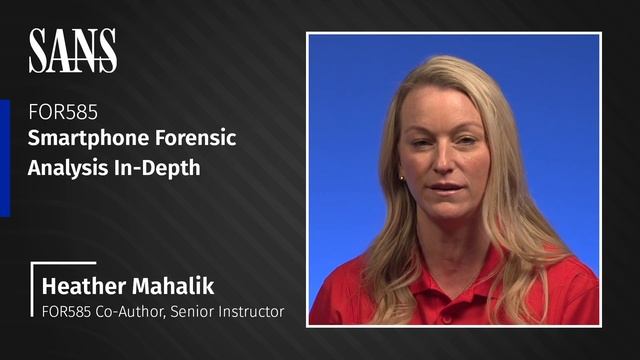 FOR585: Smartphone Forensic Analysis In-Depth смотреть онлайн