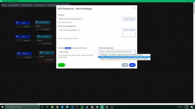 Discord Bot Studio 1.0 Variable Tutorial (no coding) смотреть онлайн