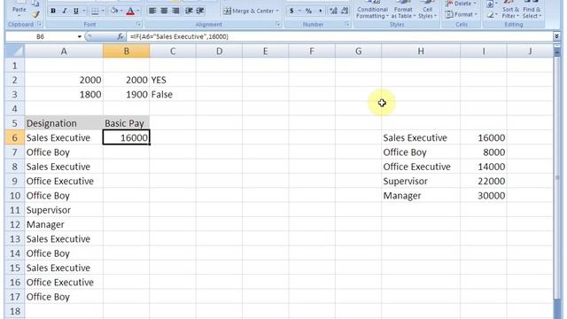 MS Excel 2007 IF Function in Urdu / Hindi смотреть онлайн