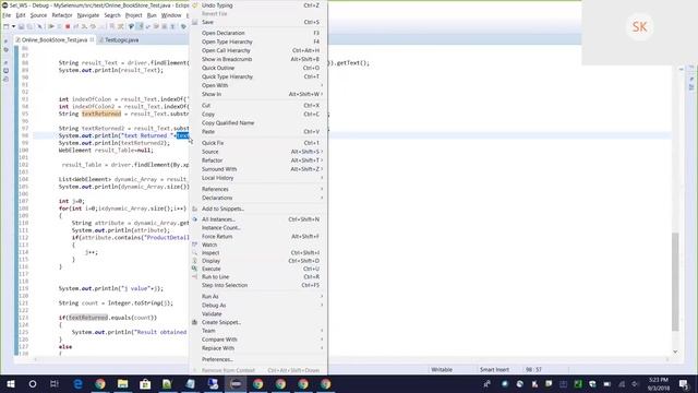 Selenium Java code debugging easy steps смотреть онлайн