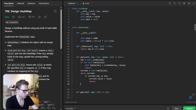 ? Build Your Own HashMap in Python | Dive Deep into 706. Design HashMap смотреть онлайн