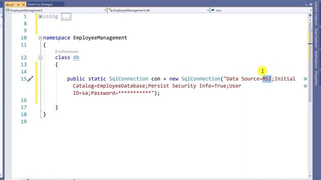 C# and SQL Server (ADO.NET) 4. Connecting to SQL Server Database смотреть онлайн