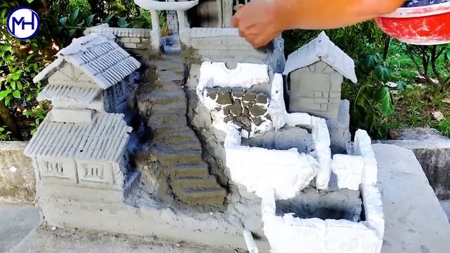 An amazing idea from cement! the mini wonderful ancient house смотреть онлайн