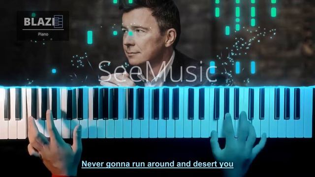 Rick Astley - Never Gonna Give You Up | Piano cover | BLAZE смотреть онлайн