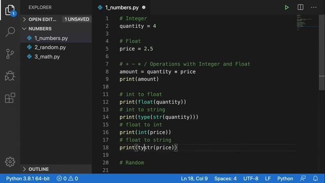 Python Tutorial for Beginners #9 - Numbers смотреть онлайн