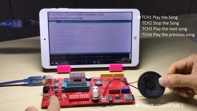 OPEN-SMART Rich UNO R3 Lesson 16 Touch Control MP3.mkv