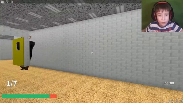 Побег от БАЛДИ. Роблокс смотреть онлайн