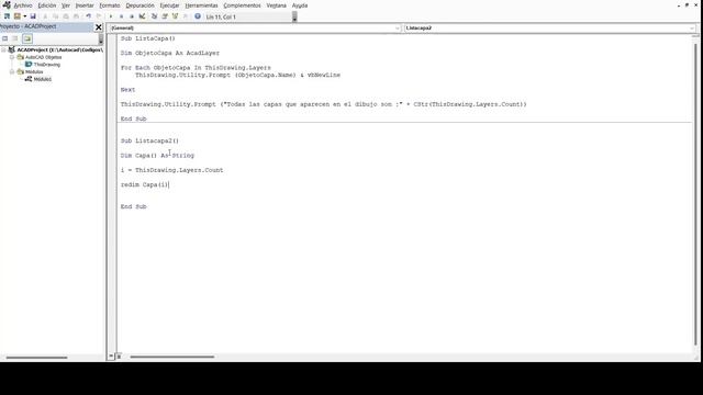 15 VBA AutoCAD - Crear lista de capas смотреть онлайн