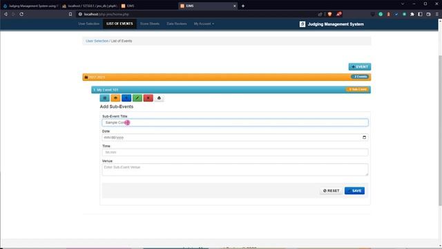 Judging Management System using PHP DEMO смотреть онлайн