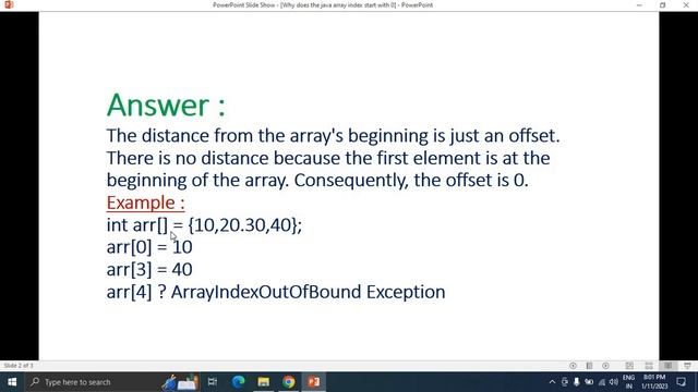 JAVA FAQ # 27 || Why does the Java array index start with 0 ? смотреть онлайн