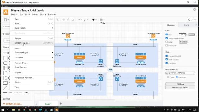 Cara Save Draw.io Export Diagram UML Di Draw.io смотреть онлайн