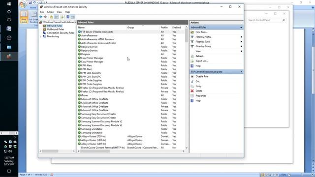 Filezilla FTP Server On Windows 10 - NAT Problem (1/2)