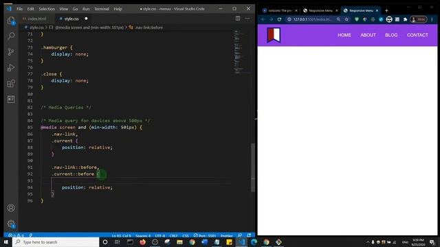 How To Create a Responsive Hamburger Menu with HTML, CSS and JavaScript смотреть онлайн