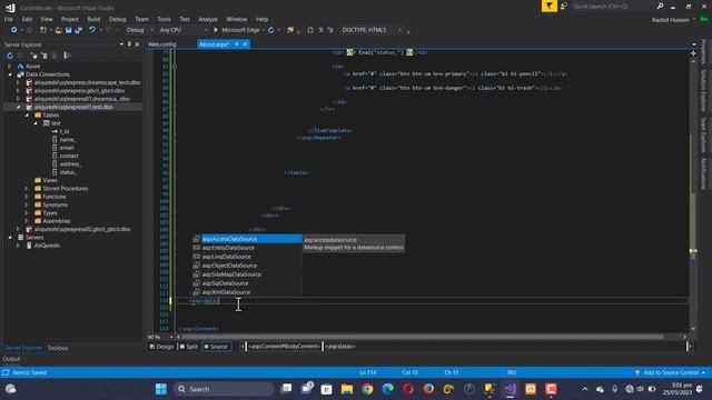 Asp .NET: CRUD Operations Using Modal Popup In ASP NET Web Forms  (part 3)