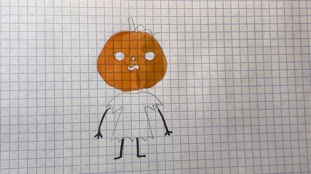 Как нарисовать костюм тыквы смотреть онлайн